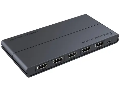 PremiumCord HDMI 2.0 splitter 1-4 porty černá / 4K x 2K @ 60Hz / FULL HD / 3D / HDR