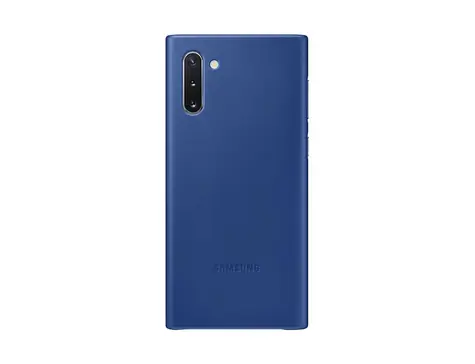 SAMSUNG Leather Cover kožený zadní kryt pro Samsung Galaxy Note 10 modrá
