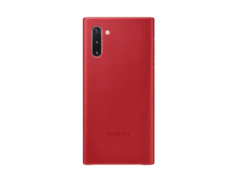 SAMSUNG Leather Cover kožený zadní kryt pro Samsung Galaxy Note 10 červená