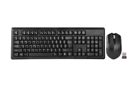 A4tech 4200N černá / set bezdrátová klávesnice + V-Track optická myš / USB / CZ-US layout