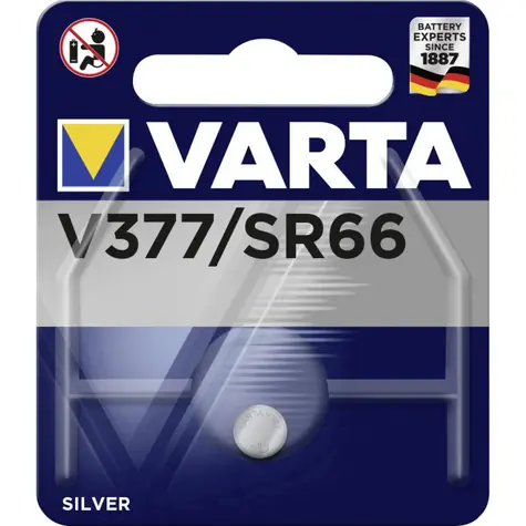 Varta V379 Knoflíková baterie SR66 / 1.55V / 27 mAh / oxid stříbra / 1 ks / v blistru 