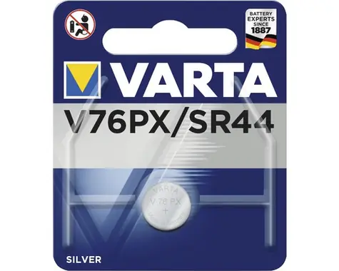 Varta Knoflíková baterie SR44 (145 mAh) 1ks / 1.55V / 145 mAh / oxid stříbra / v blistru 