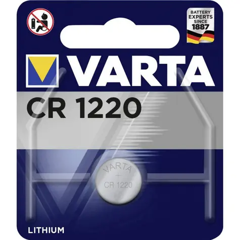 Varta Knoflíková baterie CR1220 / 3.0V / 35 mAh / lithiová / 1 ks / v blistru 