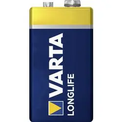 Varta Longlife Baterie 6LR61 (565 mAh) / 9.0V / 565 mAh / alkalická / 1 ks / v blistru
