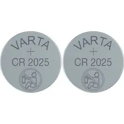 Varta Knoflíková baterie CR2025 2ks / 3.0V / 170 mAh / lithium / v blistru 