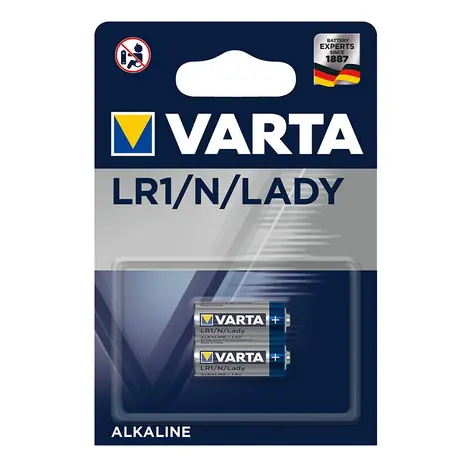 Varta Baterie LR1 2ks / 1.55V / 880 mAh / alkalická / v blistru 