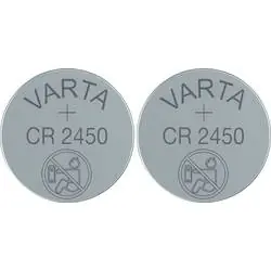 Varta Knoflíková baterie CR2450 2ks / 3.0V / 560 mAh / lithium / v blistru 