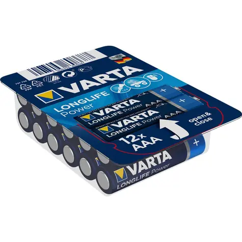 Varta High Energy Baterie AAA 12ks / 1.5V / 1200 mAh / alkalická / v blistru 