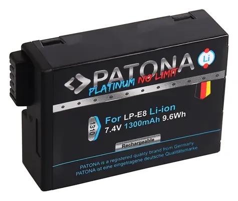 PATONA PLATINUM Baterie kompatibilní s Canon LP-E8 a LP-E8+ / 7.4V / 1300mAh / 9.6Wh / Li-Ion 