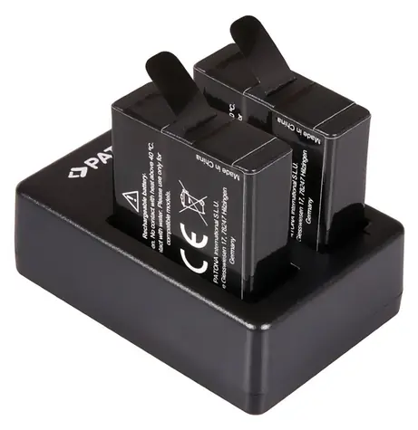 PATONA Nabíječka pro 2 baterie GoPro AHDBT-501 / Vstupní napětí  DC 5V |2.1A / Výstupní napětí DC 4.4V | 2x 750 mAh 