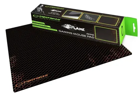 Esperanza EGP101R Flame Mini červená / herní podložka pod myš / 250 x 200 x 2 mm