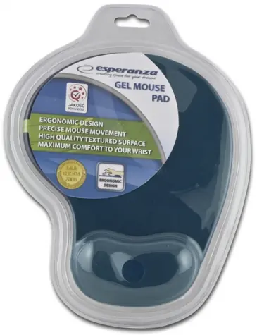 Esperanza EA137B modrá / gelová podložka pod myš / 230 x 190 x 20 mm / blistr