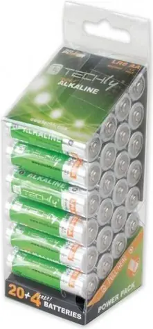 Techly High Power Baterie AA / 1.5V / alkalická / 24 ks / v blistru