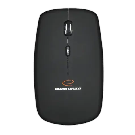 Esperanza EM120K Saturn černá / bezdrátová optická myš / 1600 DPI / 2.4 GHz / USB přijímač / 4 tl.+kolečko