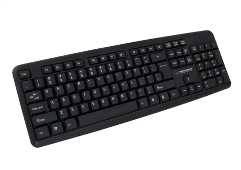 Esperanza EK134 Amarillo černá / kancelářská klávesnice / USB / US layout / 104 kláves / 1.5 m