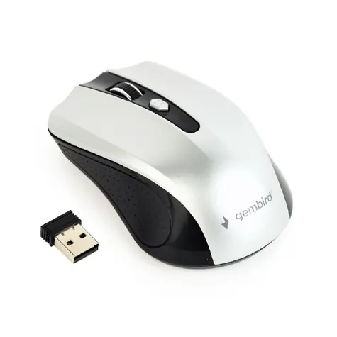 Gembird MUSW-4B-04 černá / bezdrátová optická myš / 1600 DPI / USB