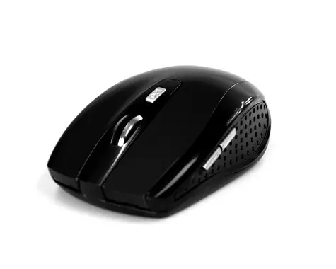 Media-Tech RATON PRO černá / bezdrátová optická myš / 1200 CPI / 2.4GHz / 5 tl. + kolečko / 2x AAA