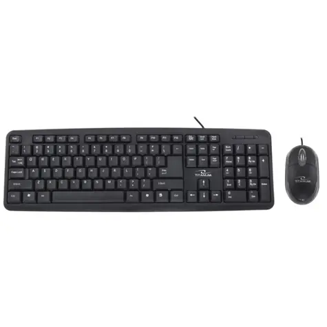 Titanum TK106 SALEM černá / klávesnice + myš / USB / US&Azbuka