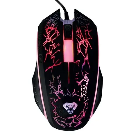 Media-Tech COBRA PRO X-LIGHT černá / herní optická myš / 1200 DPI / USB / 3 tl. + kolečko / podsvícení / 1.4 m