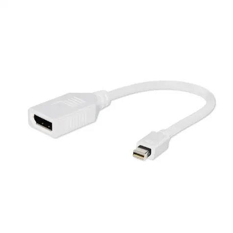 Gembird adaptér Displayport mini(M) na Displayport(F) / kabel 10cm / bílá