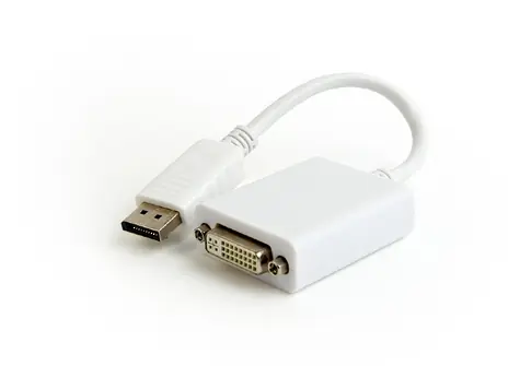 Gembird adaptér DisplayPort v1.2 samec na DVI (24+5) samice bílá