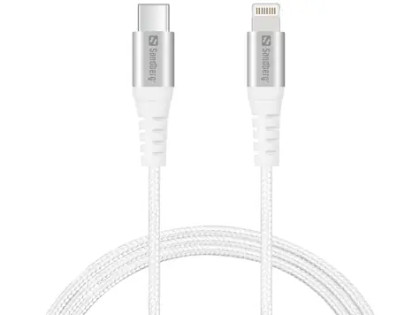 Sandberg USB-C na Lightning MFI kabel bílá / 1 m  