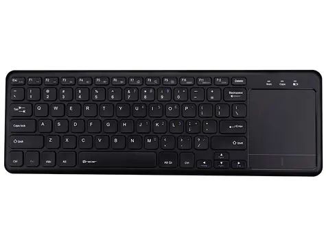 Tracer Smart RF 2.4GHz černá / bezdrátová klávesnice s touchpadem / nízký profil kláves / 2x AA baterie