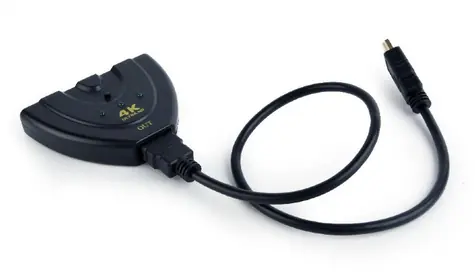 Gembird HDMI přepínač rozhraní se 3 porty / 3x HDMI IN / 1x HDMI OUT / černá