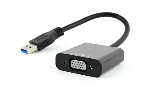 Gembird adaptér USB 3.0 (M) na VGA (F) černá