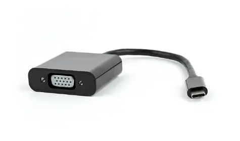 Gembird adaptér USB Typ-C (M) na VGA (F) černá