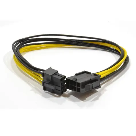 Gembird napájecí kabel prodlužovací PCI express 8pin (6+2) samec-samice / 0.3m
