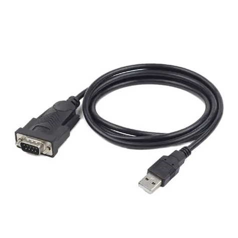 Gembird adaptér USB 2.0 A (M) - DE9 (M) černá / 1.5m
