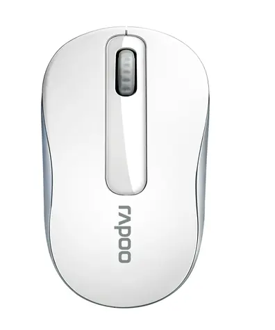 Rapoo M10+ bílá / bezdrátová optická myš / 1000 DPI / 2.4 Ghz / 3 tl. + kolečko / 1x AA baterie