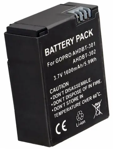 TRX baterie pro GoPro 1600 mAh / pro Hero3 / Hero3+ / neoriginální