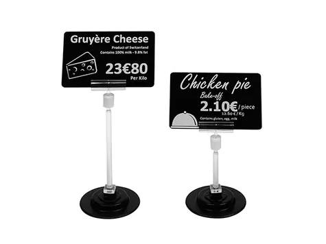 Evolis AC000005 magnetický držák cenovek čirá / výška 12cm / 25ks