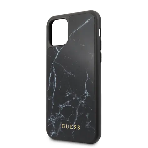 GUESS Marble Zadní Kryt pro Apple iPhone 11 Pro Max černá