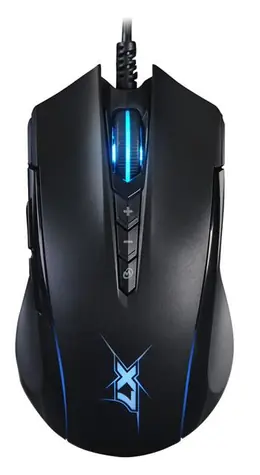 A4tech X89 Oscar Neon černá / herní optická myš / 2400 DPI / 8 tl. + kolečko / USB / 1.8 m
