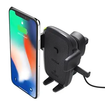 iOttie Easy One Touch 4 Qi Wireless Vent Mount černá / držák do ventilace s nabíječkou Qi / telefony 5.9-9.3cm