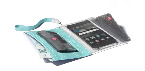 Cellularline Voyager Pochette Voděodolné pouzdro s peněženkou pro telefony do velikosti 5.2