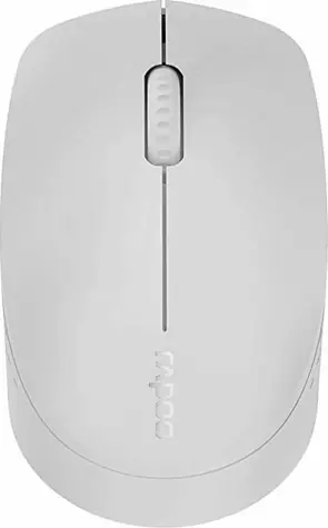 Rapoo M100 Silent Multi-Mode světle-šedá / bezdrátová optická myš / 1300 DPI / 2.4 Ghz / BT 3.0 a 4.0 / 3 tl. + kolečko