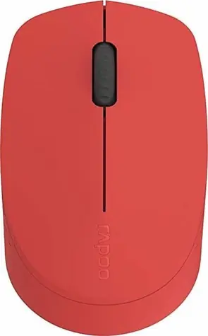 Rapoo M100 Silent Multi-Mode červená / bezdrátová optická myš / 1000 DPI / 2.4 Ghz / BT 3.0 a 4.0 / 3 tl. + kolečko