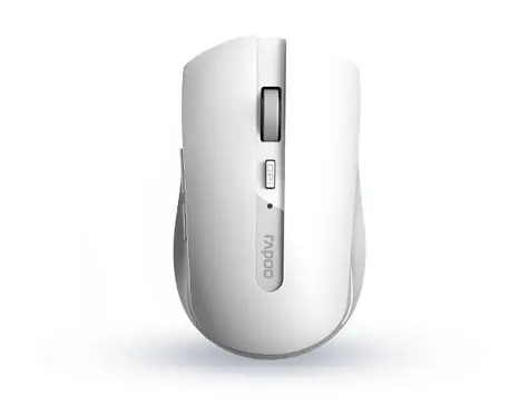 Rapoo 7200M Multi-mode bílá / bezdrátová optická myš / 1600 DPI / 2.4 Ghz / BT 3.0 a 4.0 / 5 tl.