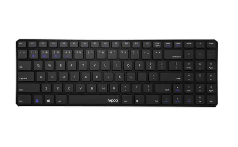 Rapoo E9100M Multi-mode černá / bezdrátová klávesnice / 2.4 GHz / BT 3.0 a 4.0 / ultra-tenká