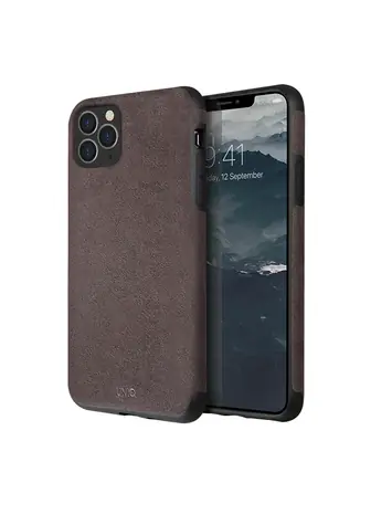 Uniq Hybrid Sueve pouzdro pro Apple iPhone 11 Pro Max - Taupe hnědá