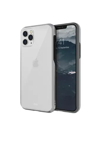 Uniq Hybrid Vesto Hue pouzdro pro Apple iPhone 11 Pro Max - Silver stříbrná