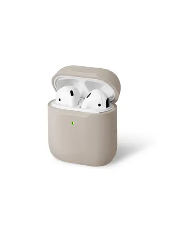 Uniq Lino Hybrid silikonové ochranné pouzdro pro AirPods - Ivory béžová
