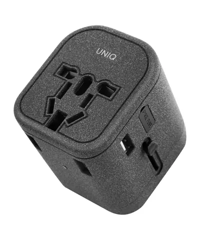 Uniq Voyage PD World Adapter PD33 – Charcoal tmavě šedá