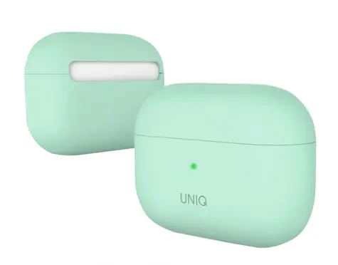 Uniq Lino Hybrid Liquid silikonové ochranné pouzdro pro AirPods Pro - Mint zelená