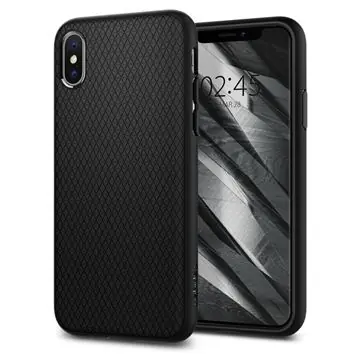 Spigen Liquid Air zadní kryt pro Apple iPhone XS & X černá