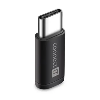 CONNECT IT Wirez adaptér USB-C - Micro-USB černá